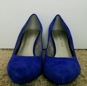 Blue Velvet Heels